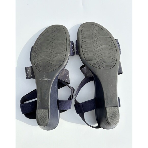 Coach and Four Navy Blue Strappy Sandals – Women’s Size 6 M - Picture 8 of 10